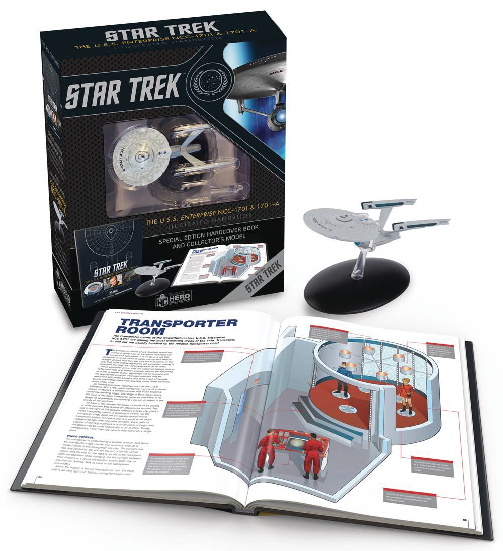 Star Trek USS Enterprise Ncc 1701 Illustrated Handbook With Collectible