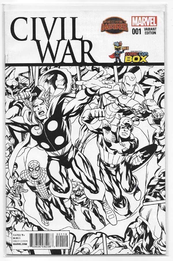 Civil War #1 Warzones Comic Con Box Exclusive
