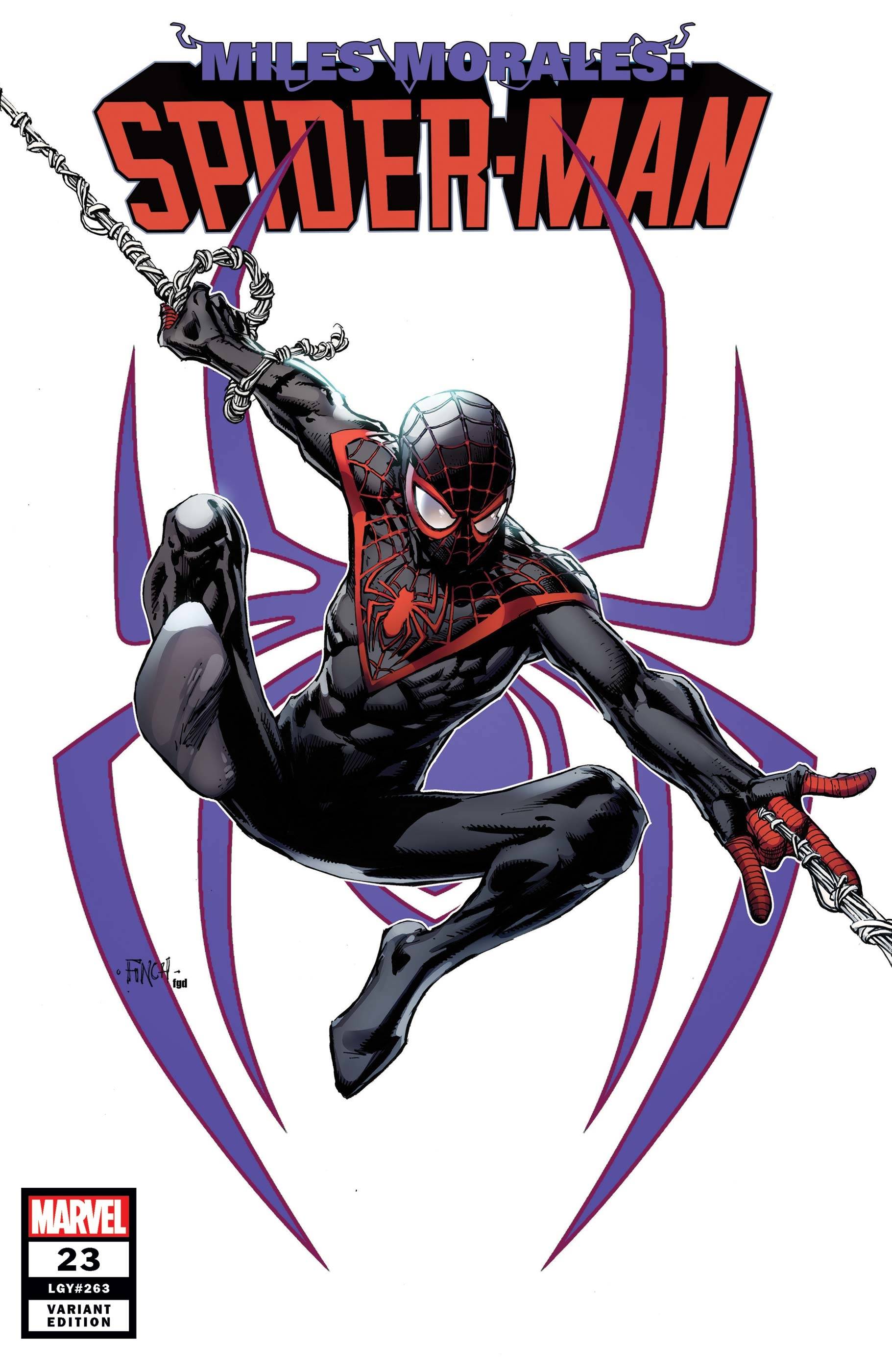 Miles Morales: Spider-Man #23 Finch Miles Morales Variant King In Black (2019)