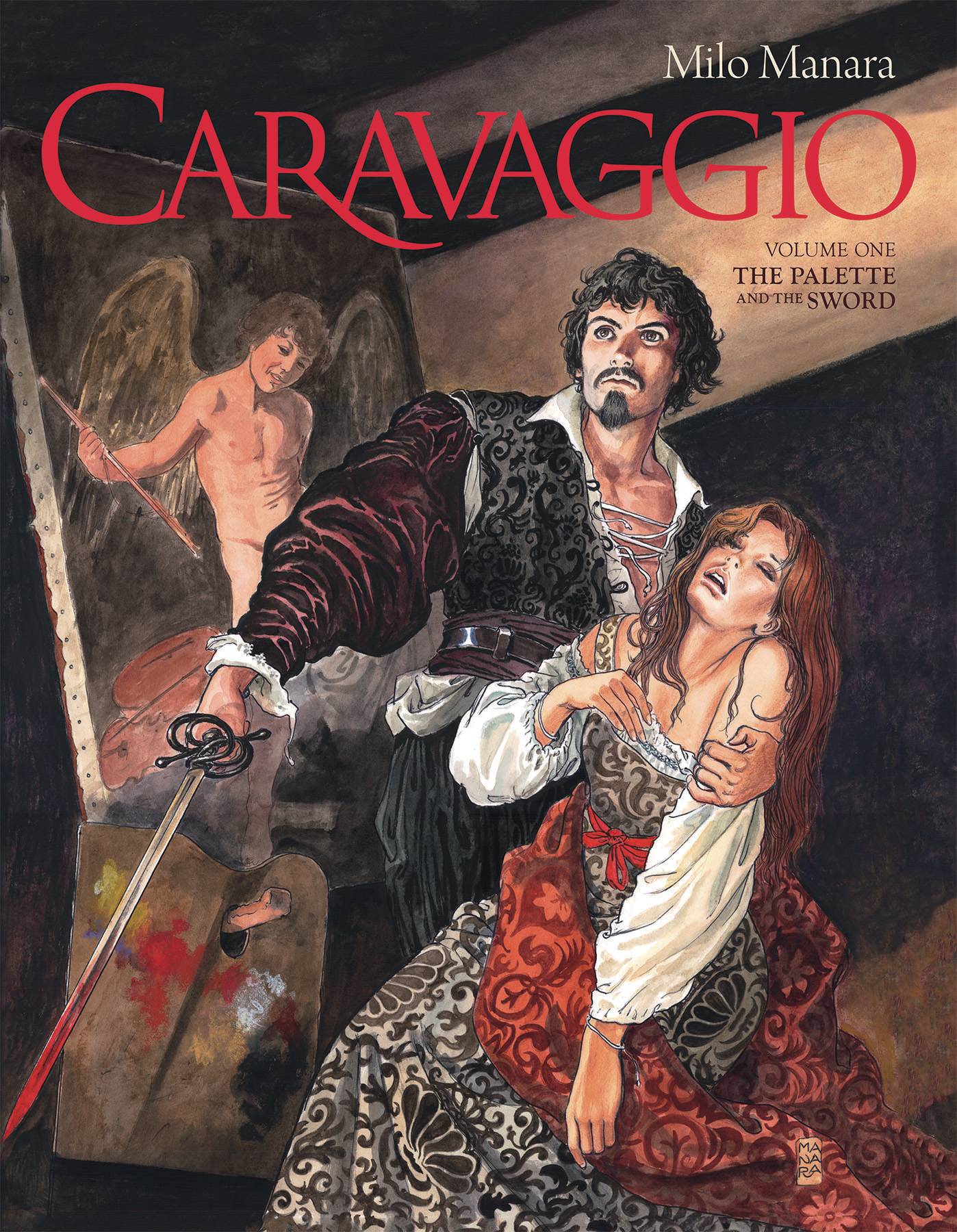 Manara Caravaggio Hardcover Volume 1 Palette And Sword (Mature)
