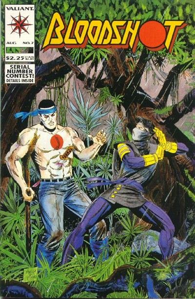 Bloodshot #7-Very Fine (7.5 – 9) 1st Apperance of Ninjak In Costume