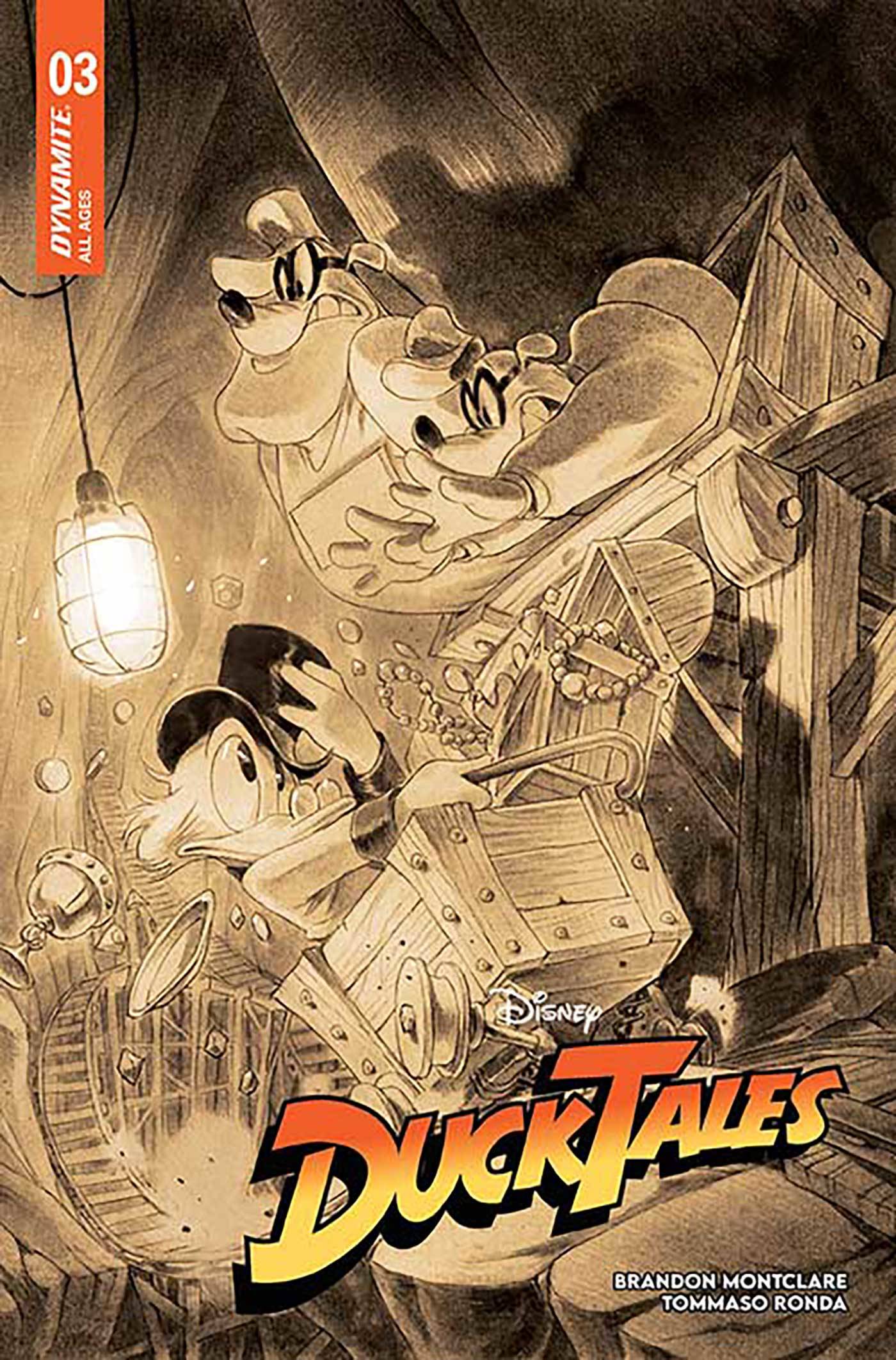 Ducktales #3 Cover P Bigarella Sepia