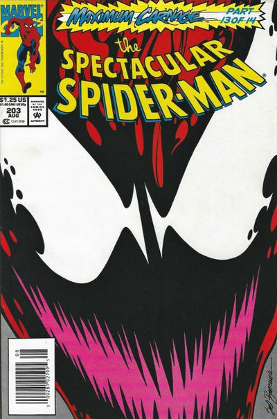 The Spectacular Spider-Man #203 [Newsstand]-Very Good (3.5 – 5)