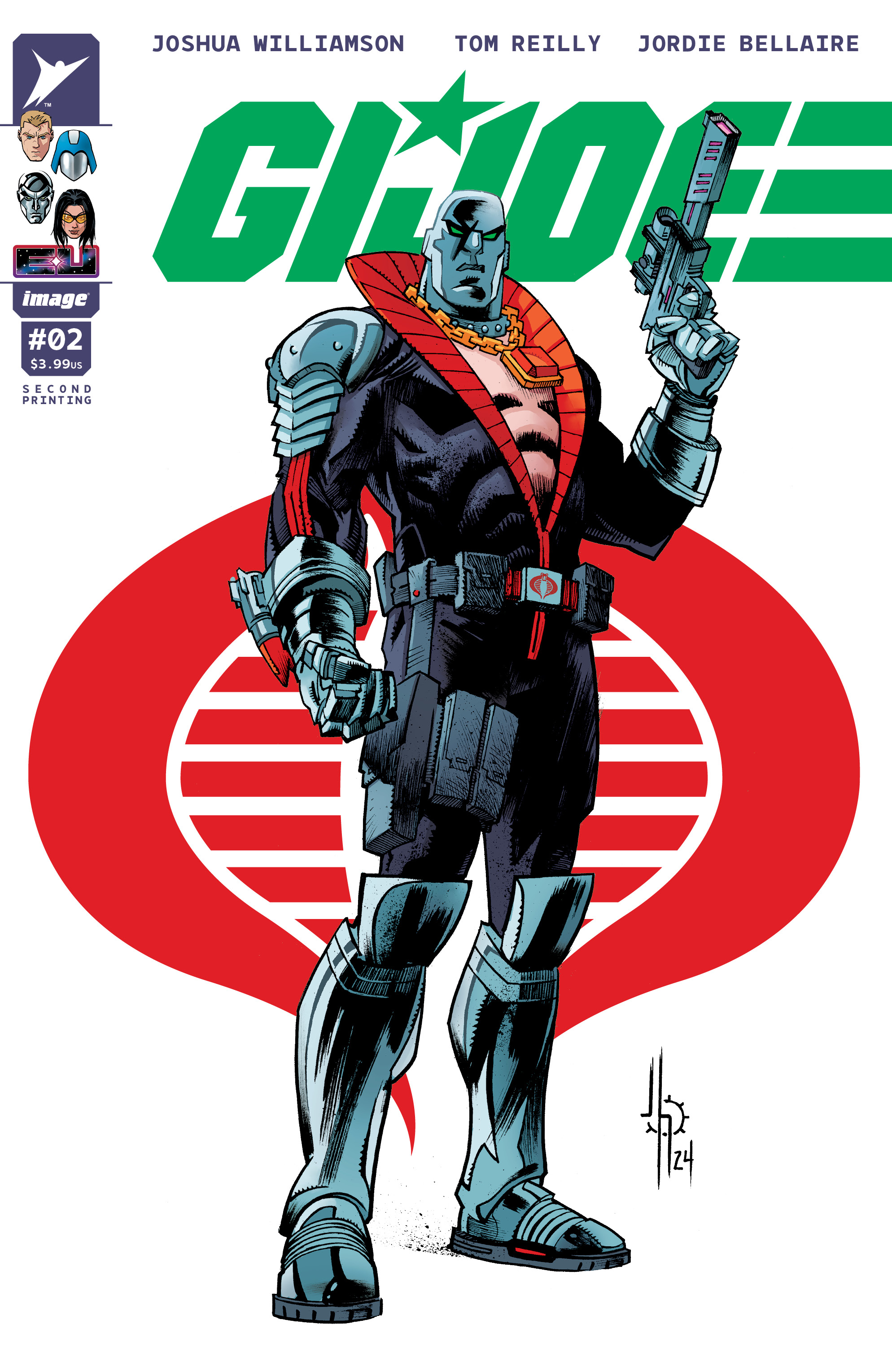 GI Joe #2 2nd Printing Cover B Jason Howard Cobra Variant