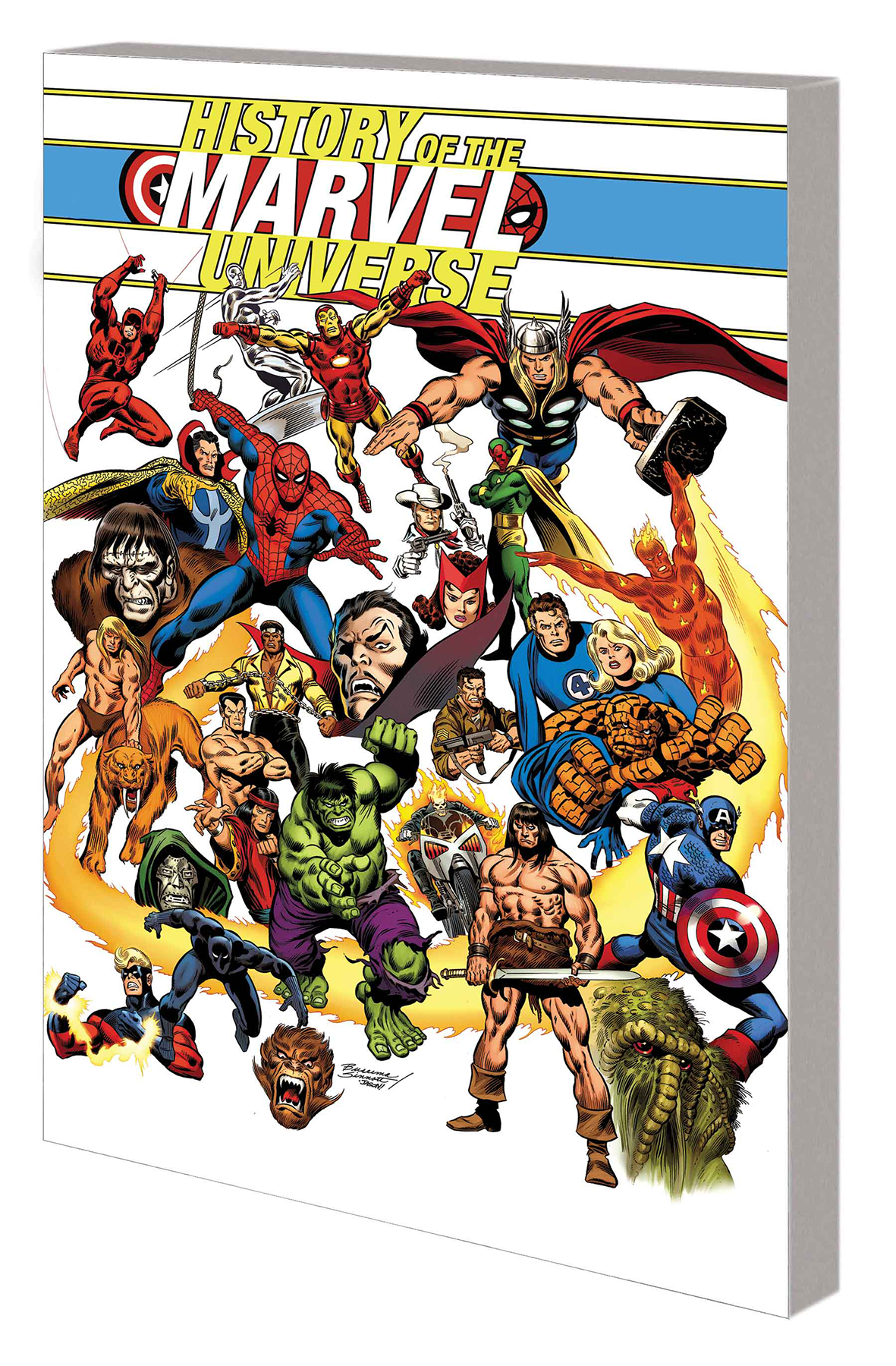 History Marvel Universe Graphic Novel Buscema Direct Market Edition