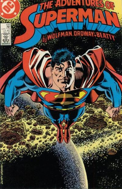 Adventures of Superman #435 [Direct]-Very Fine (7.5 – 9)