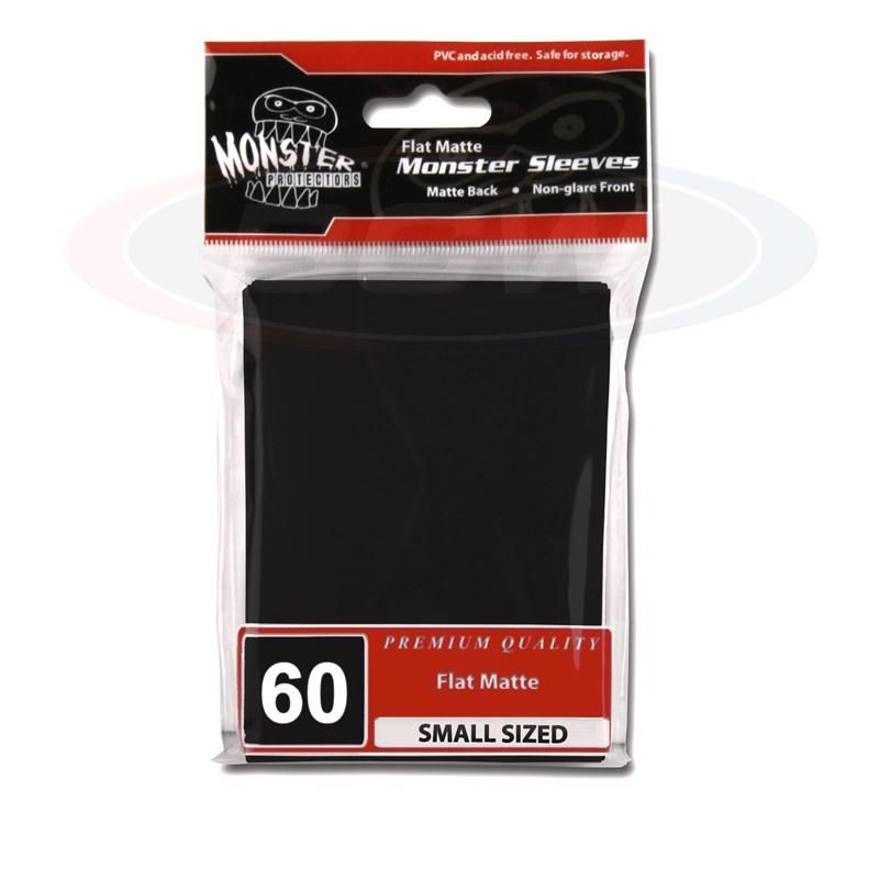 Deck Protector Small Monster Matte Black Sleeves (60)