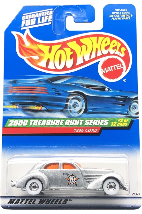 Mattel Hot Wheels 2000 Treasure Hunt 1936 Cord Real Riders Version W/Case