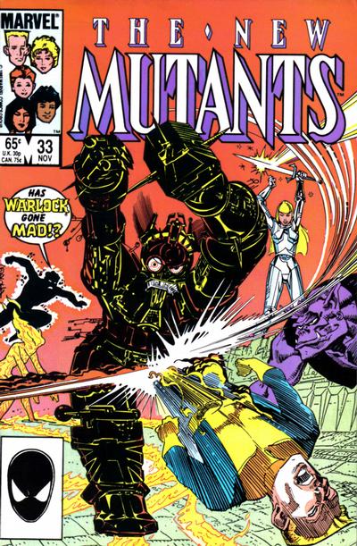 The New Mutants #33 [Direct]-Very Fine (7.5 – 9)