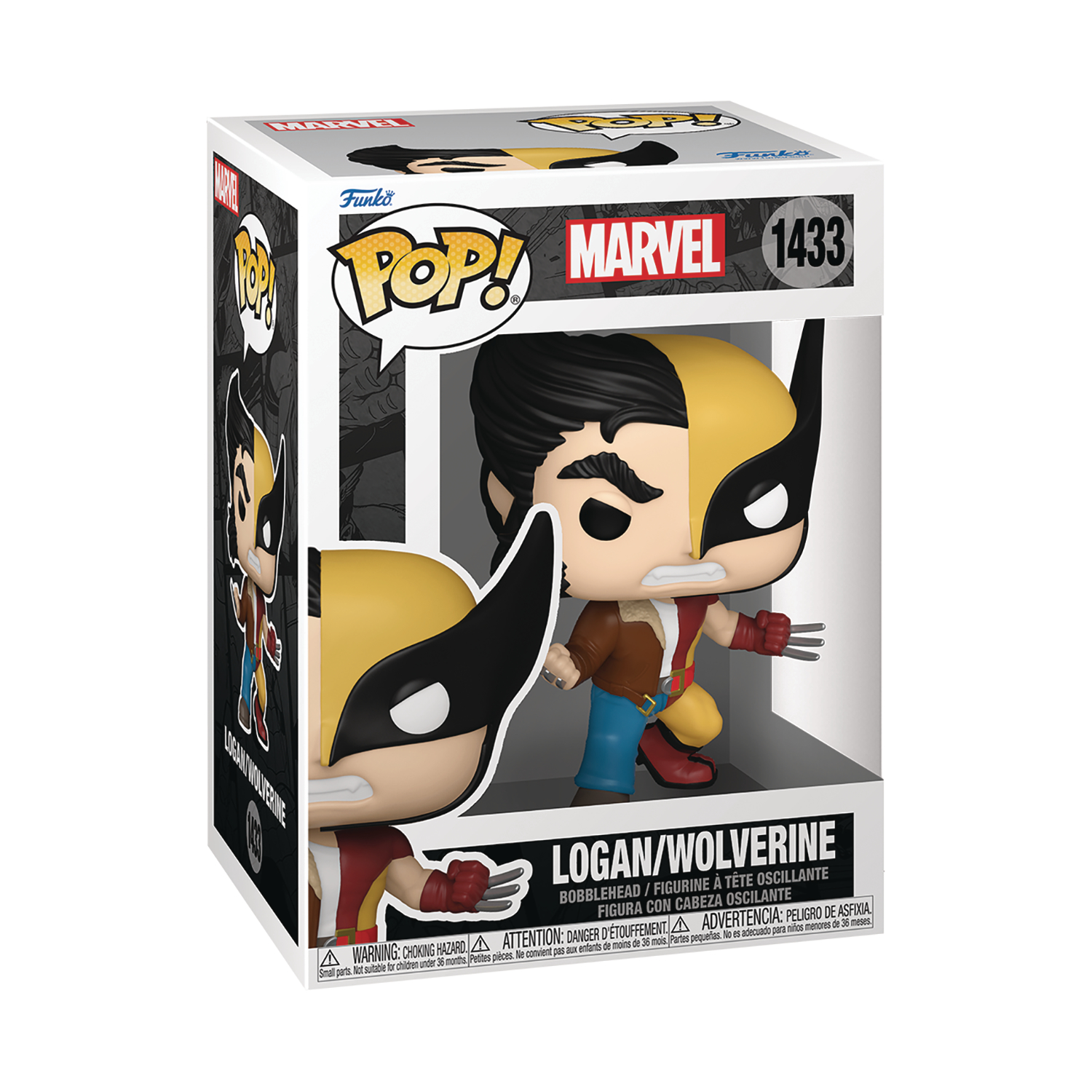 Marvel Comics Split Logan/Wolverine Funko Pop! Vinyl Figure #1433
