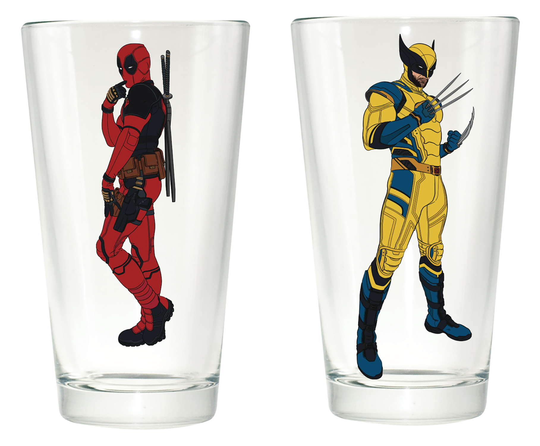 Deadpool & Wolverine Movie Clear Pint Glass