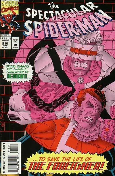 The Spectacular Spider-Man #210 [Direct Edition]-Fine (5.5 – 7)