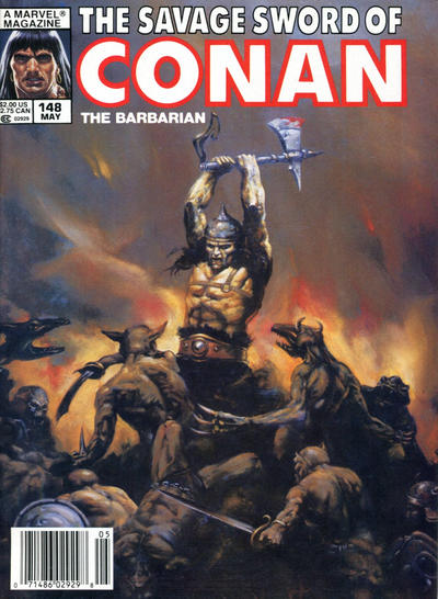 The Savage Sword of Conan #148-Very Good