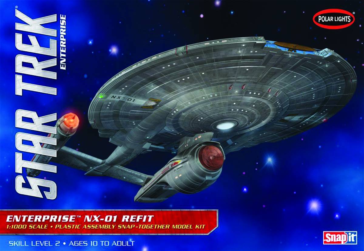 Star Trek Enterprise Nx-01 Refit 1/1000 Scale Model Kit
