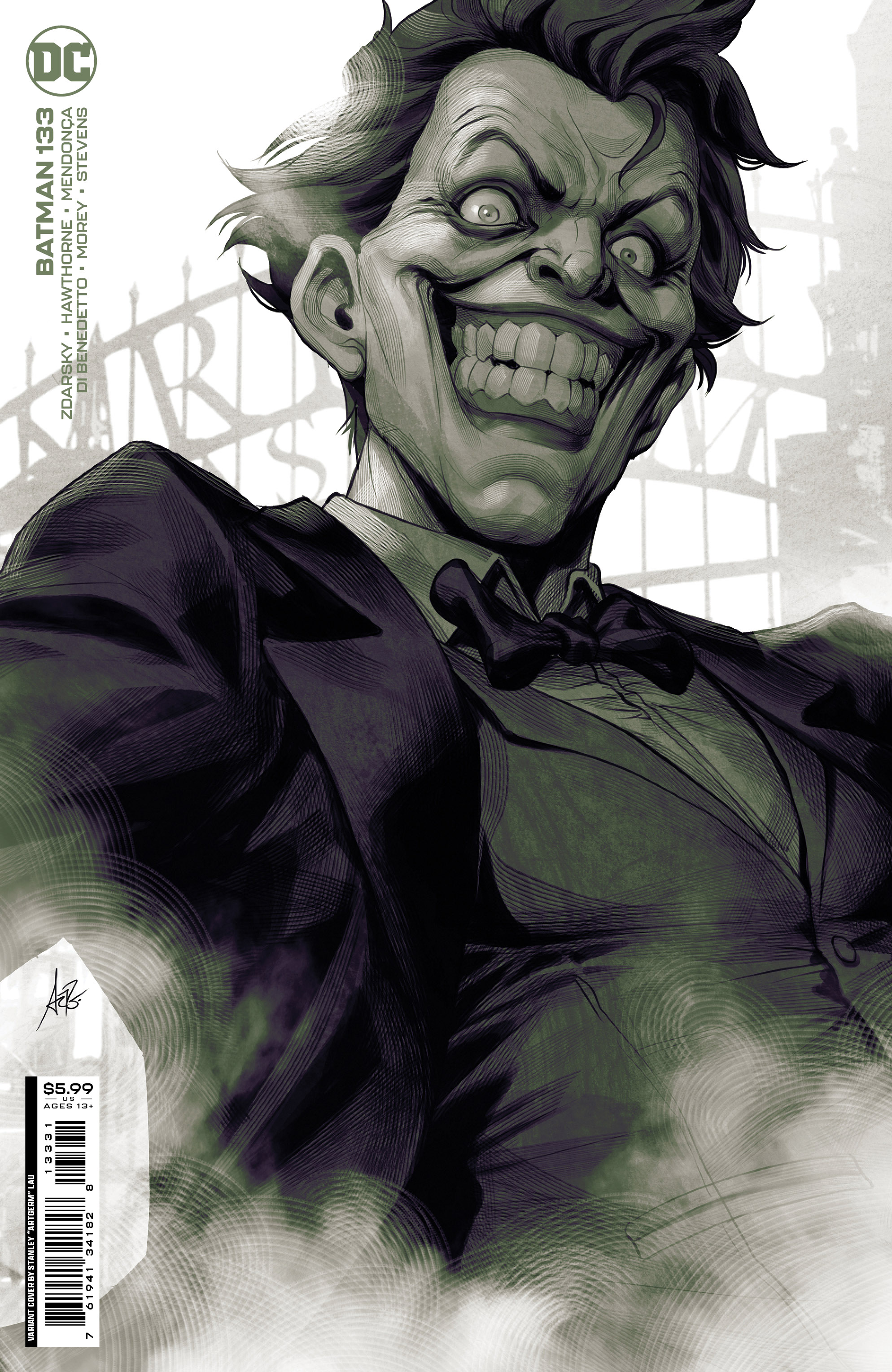 Batman #133 Cover C Stanley Artgerm Lau Card Stock Variant (2016)