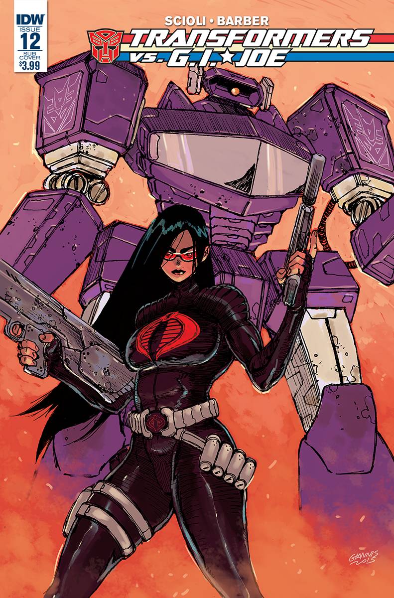 Transformers Vs GI Joe #12 Subscription Variant