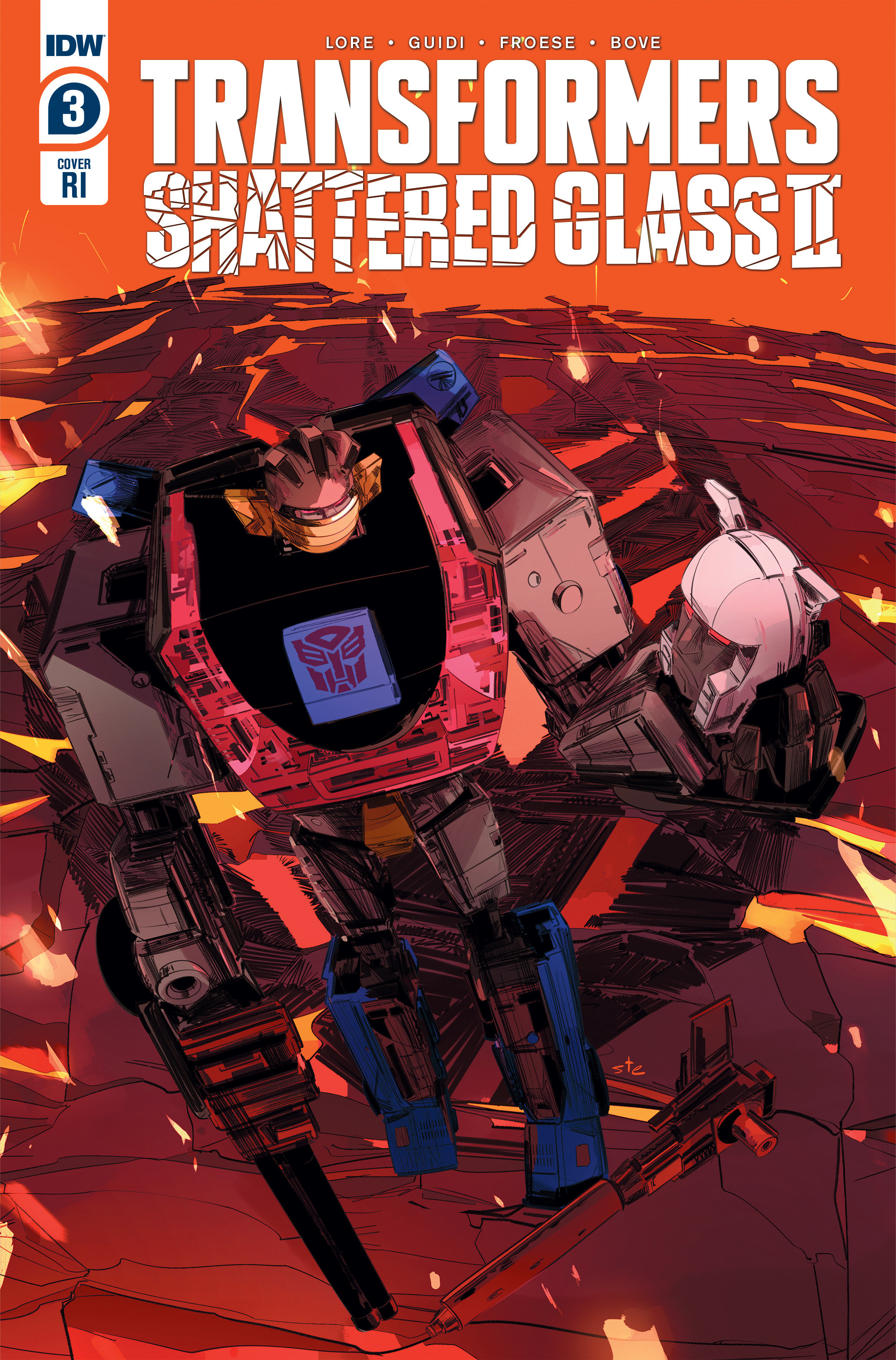 Transformers Shattered Glass II #3 Cover C 1 for 10 Incentive Simeone