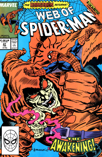 Web of Spider-Man #47 [Direct]-Very Fine (7.5 – 9)