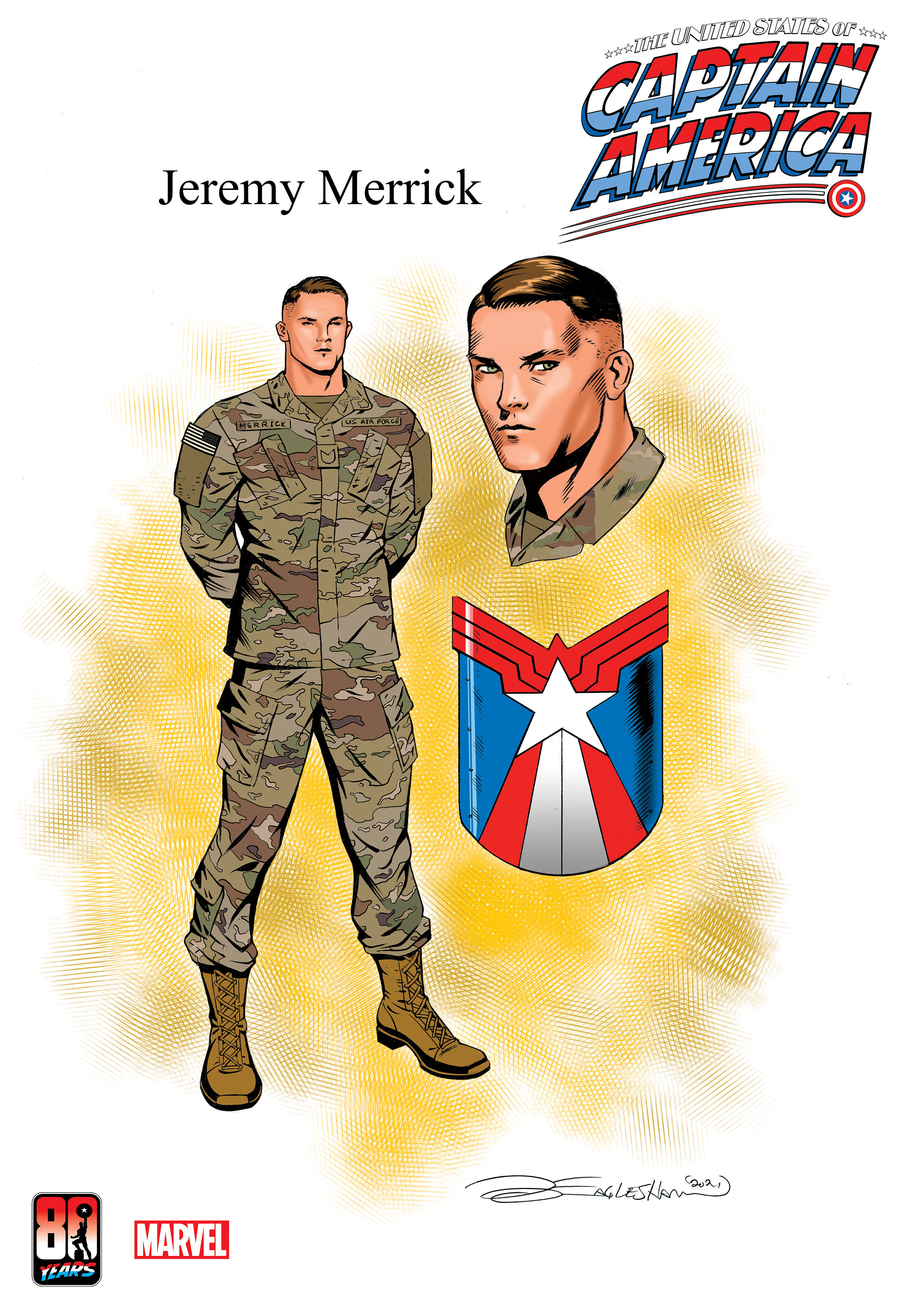 United States Captain America #5 Eaglesham Design Variant (Of 5)