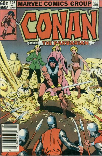 Conan The Barbarian #146 [Newsstand]-Very Fine (7.5 – 9)
