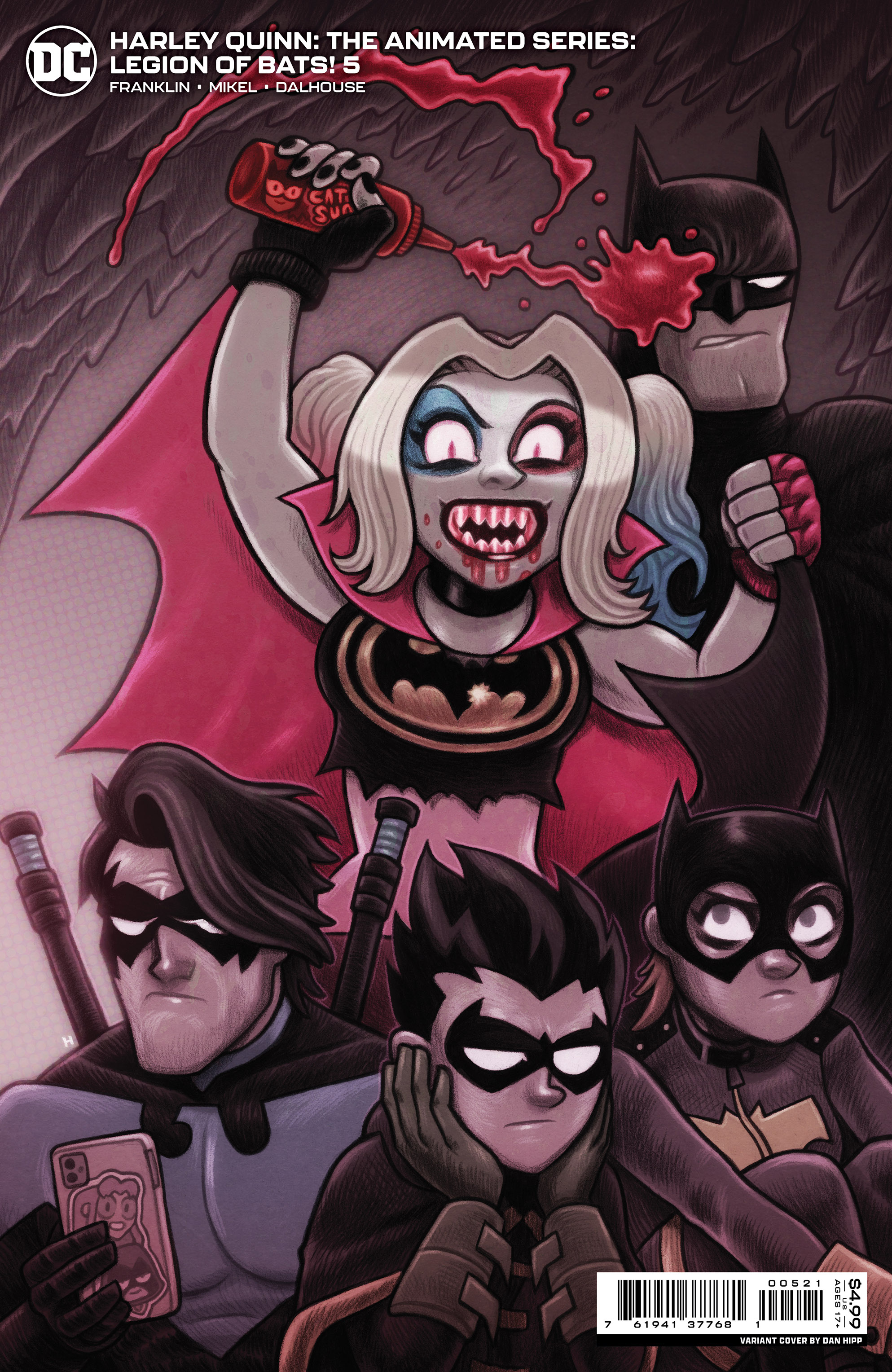 Harley Quinn The Animated Series Legion of Bats #5 Cover B Dan Hipp Card Stock Variant (Matur (Of 6)