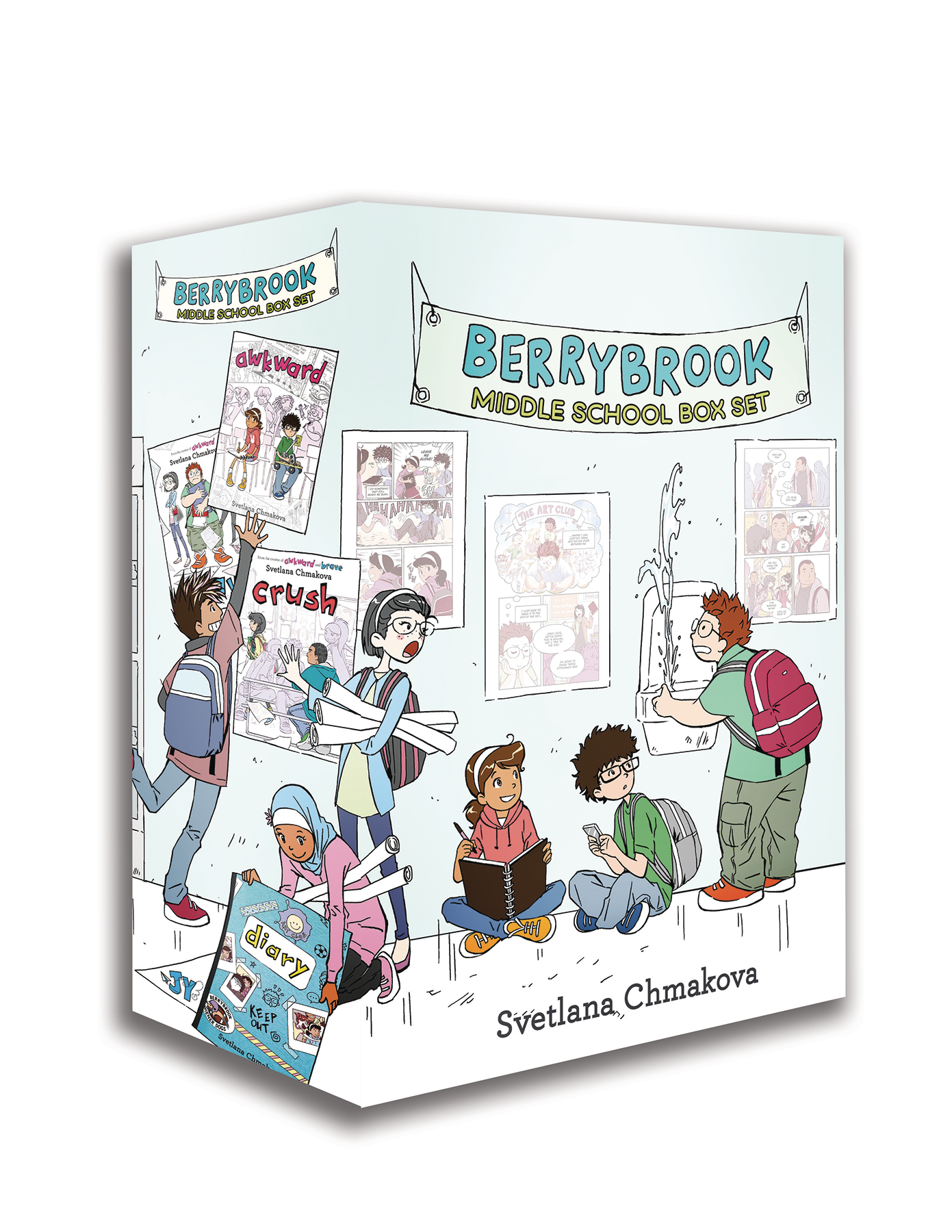 Berrybrook School Graphic Novel Box Set Awkward Brave Crush
