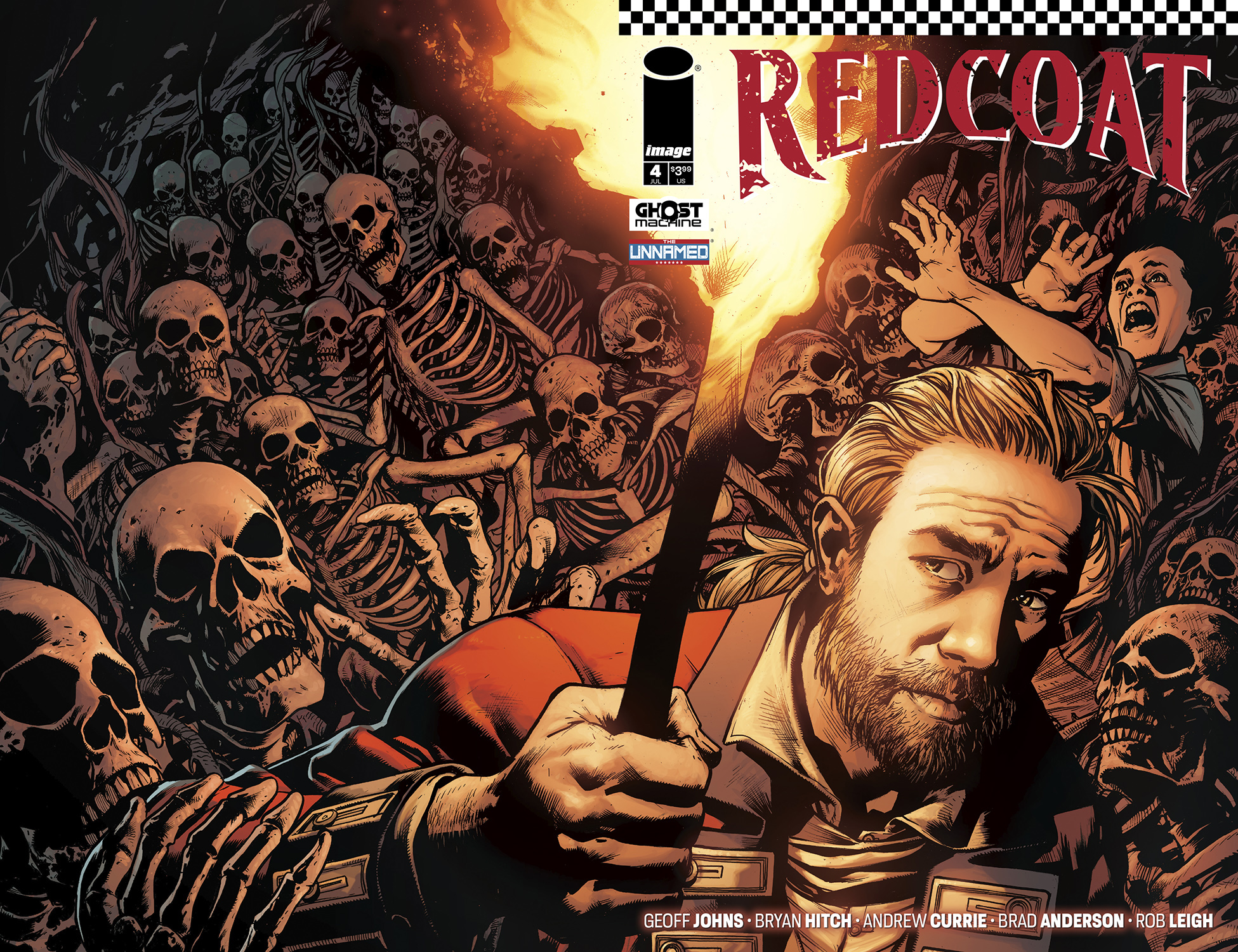 Redcoat #4 Cover C 1 for 50 Incentive Bryan Hitch & Brad Anderson Wraparound Foil Variant