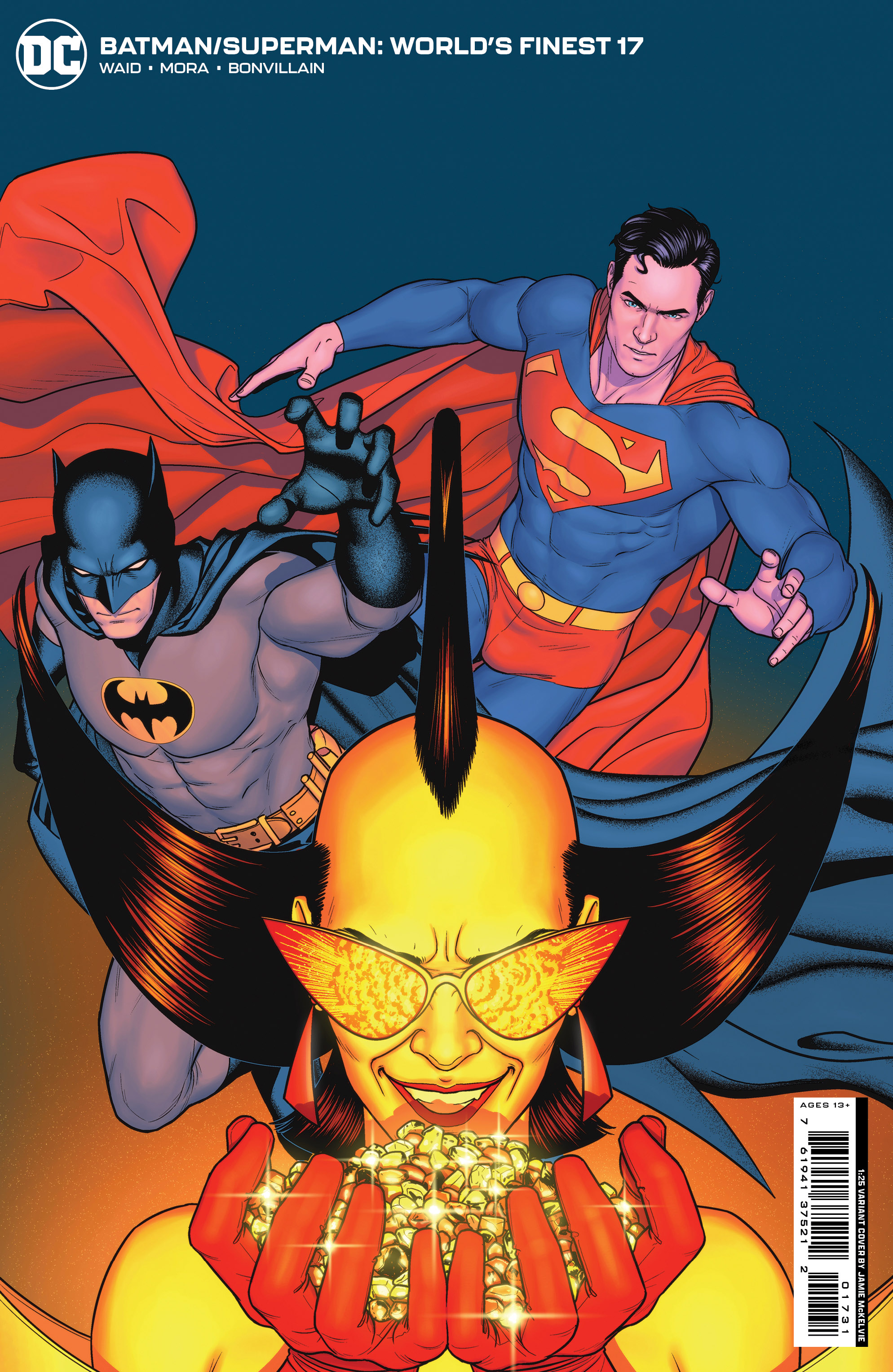 Batman Superman Worlds Finest #17 Cover C 1 For 25 Incentive Jamie Mckelvie Card Stock Variant