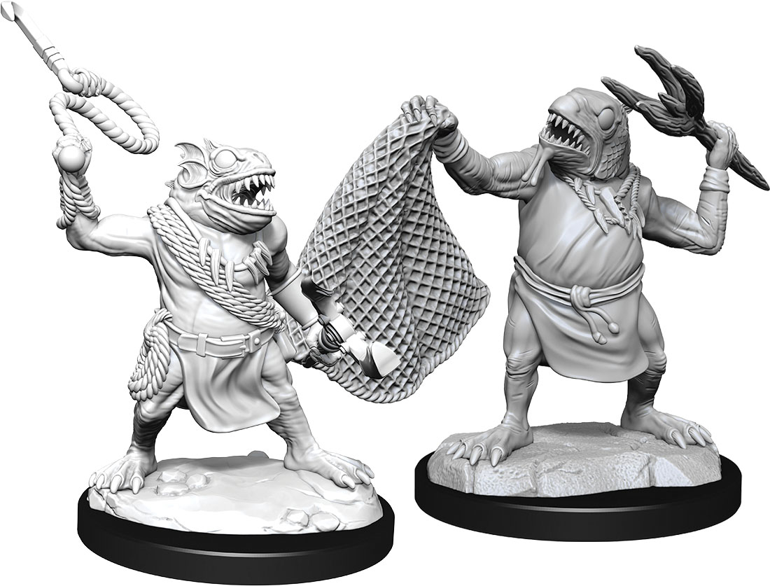 Dungeons & Dragons Nolzur`s Marvelous Unpainted Miniatures: Wave 14 Kuo-Toa & Kuo-Toa Whip
