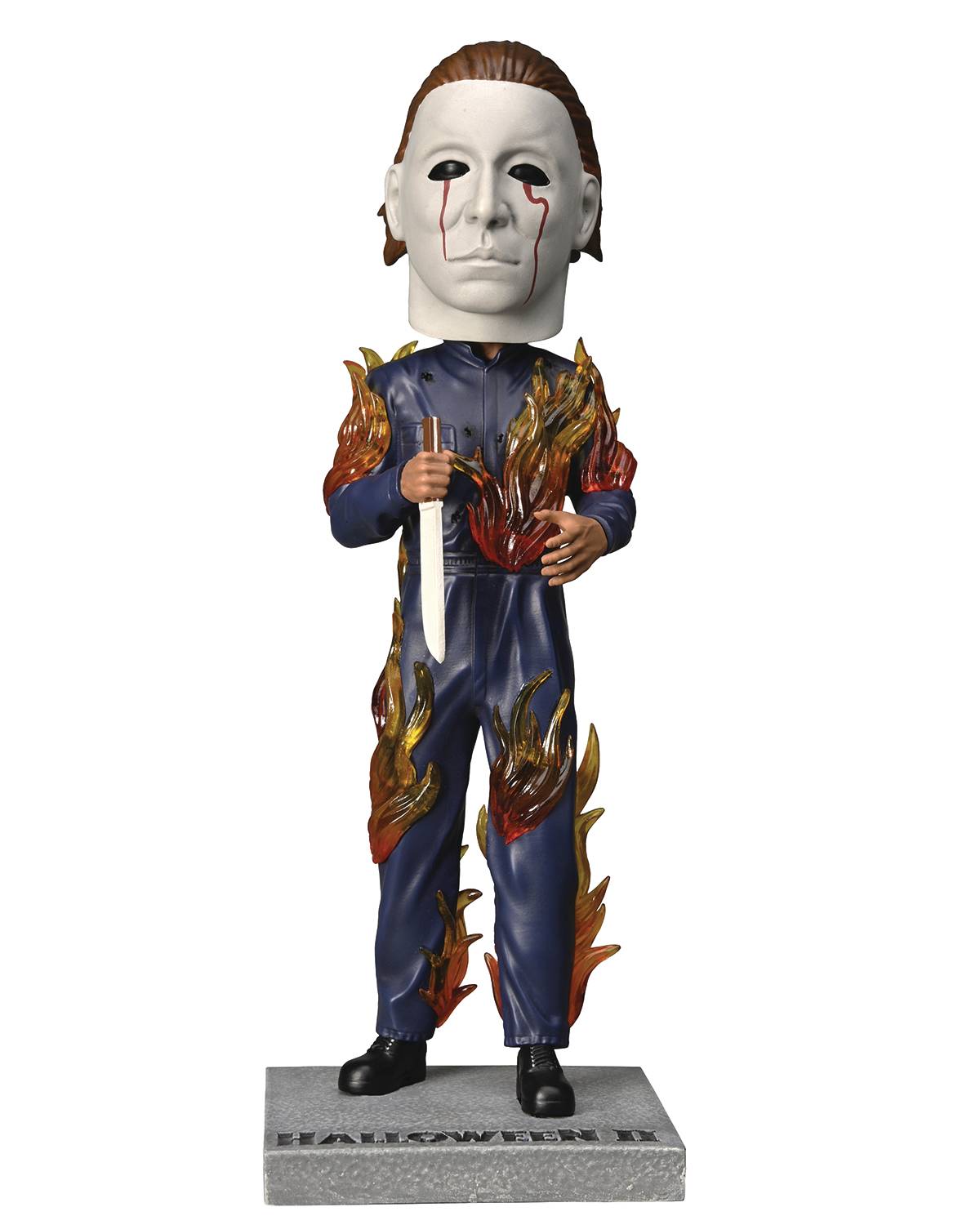 Halloween 2 Myers On Fire Head Knocker Action Figure