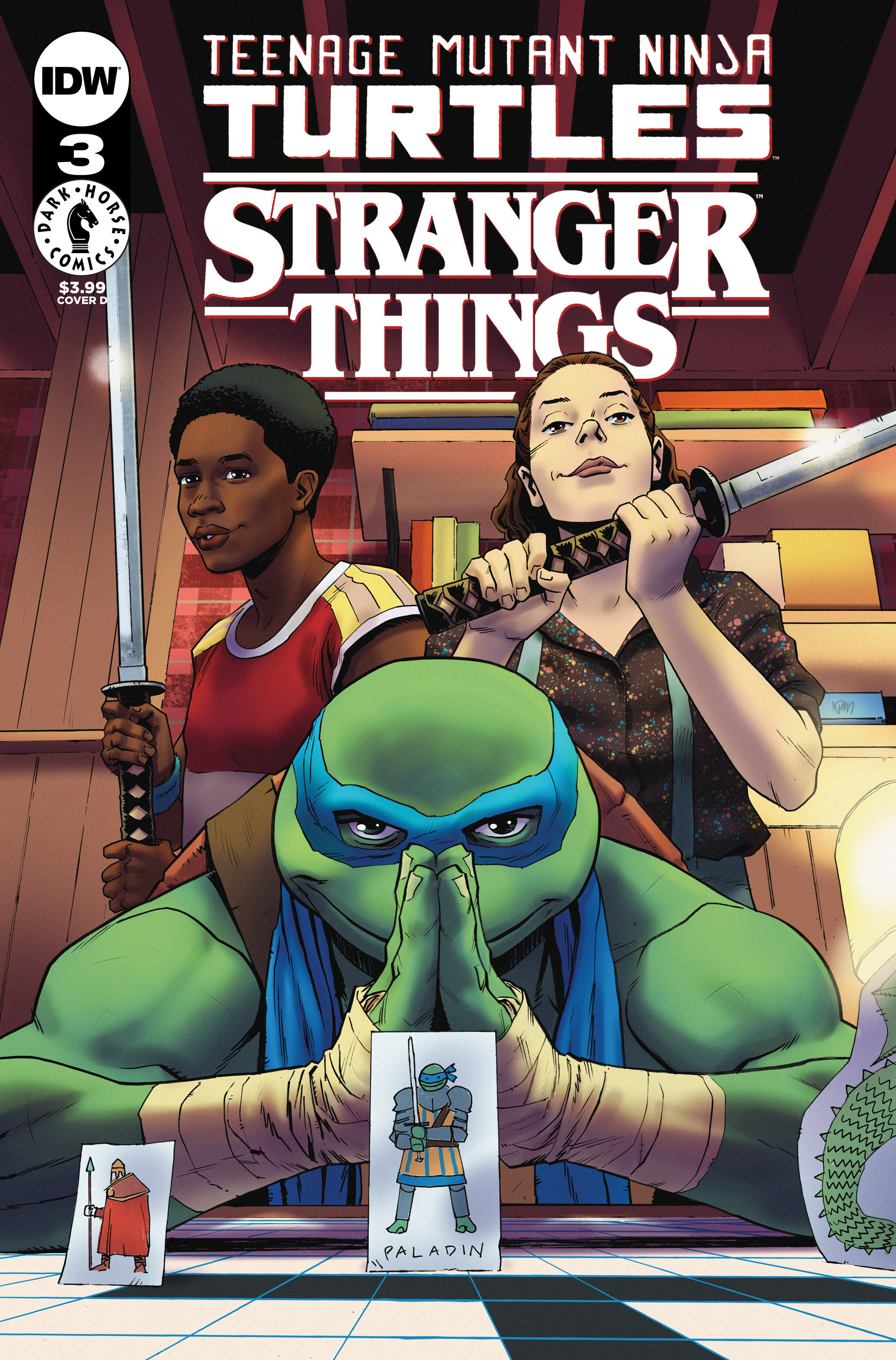 Teenage Mutant Ninja Turtles X Stranger Things #3 Cover D Gorham