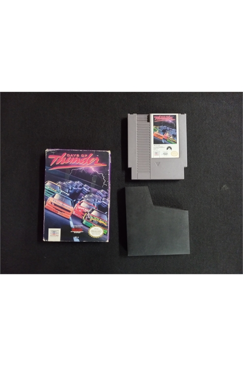 Nintendo Nes Days of Thunder-Cartridge, Sleeve And Box Only(Fair Condition)-Pre-Owned