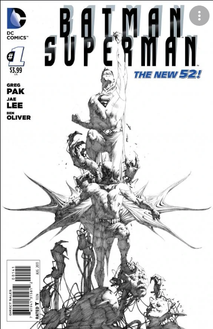 Batman Superman #2 Black & White Variant Edition (2013)