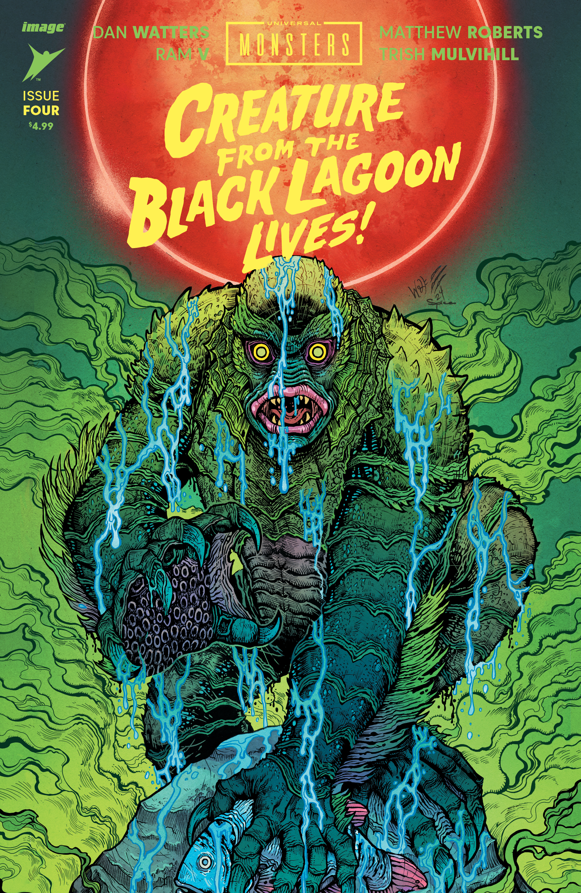 Universal Monsters the Creature from the Black Lagoon Lives #4 Cover E 1 for 50 Incentive Maria Wolf Varia (Of 4)