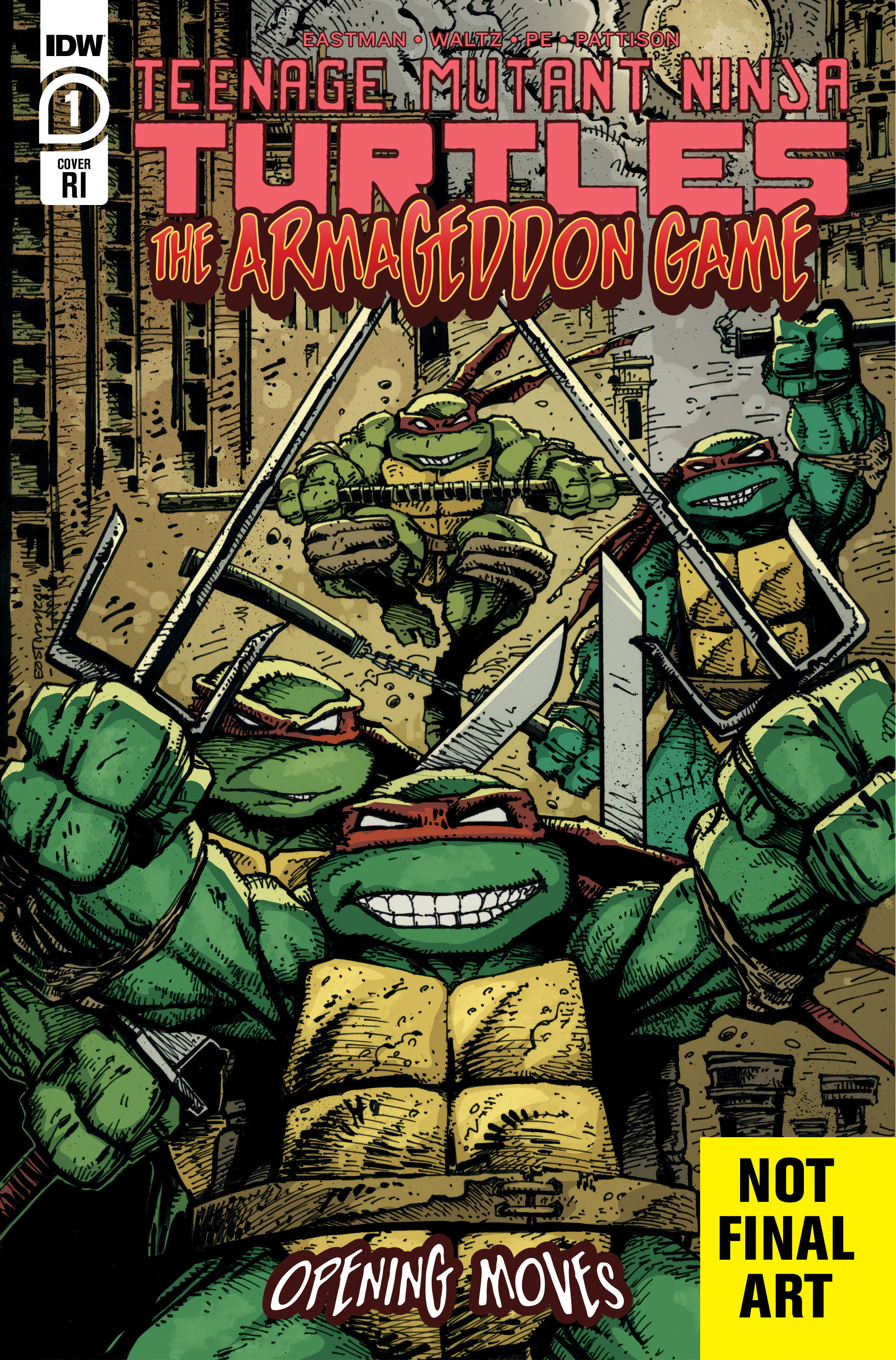Teenage Mutant Ninja Turtles Armageddon Game Opening Moves #1 Cover B 1 for 10 Incentive Eastman