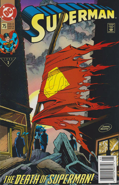 Superman #75 [Newsstand]-Fine (5.5 – 7)