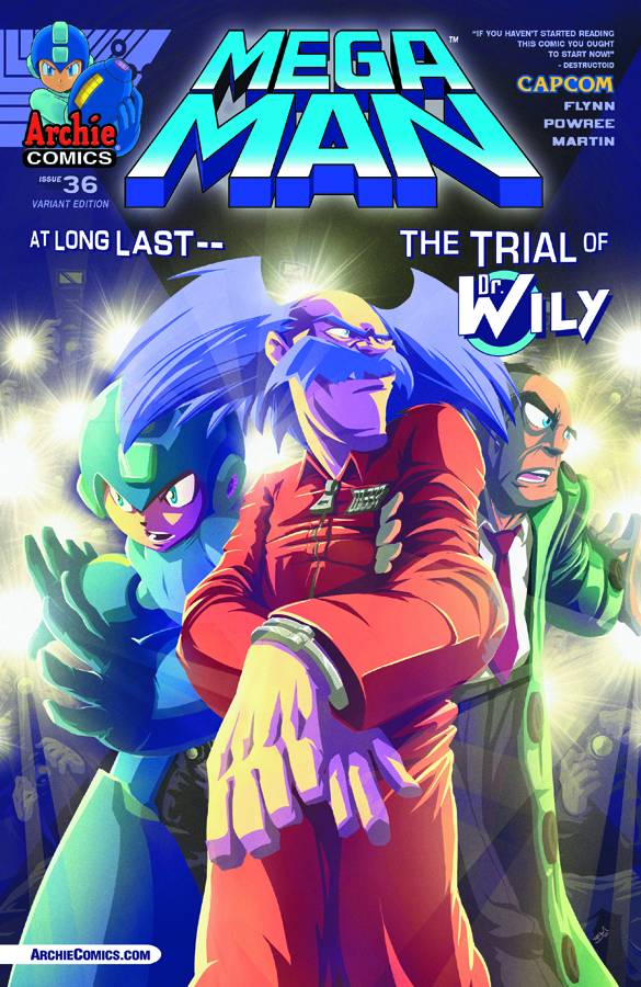 Mega Man #36 Trial of Dr Wily Variant Cover