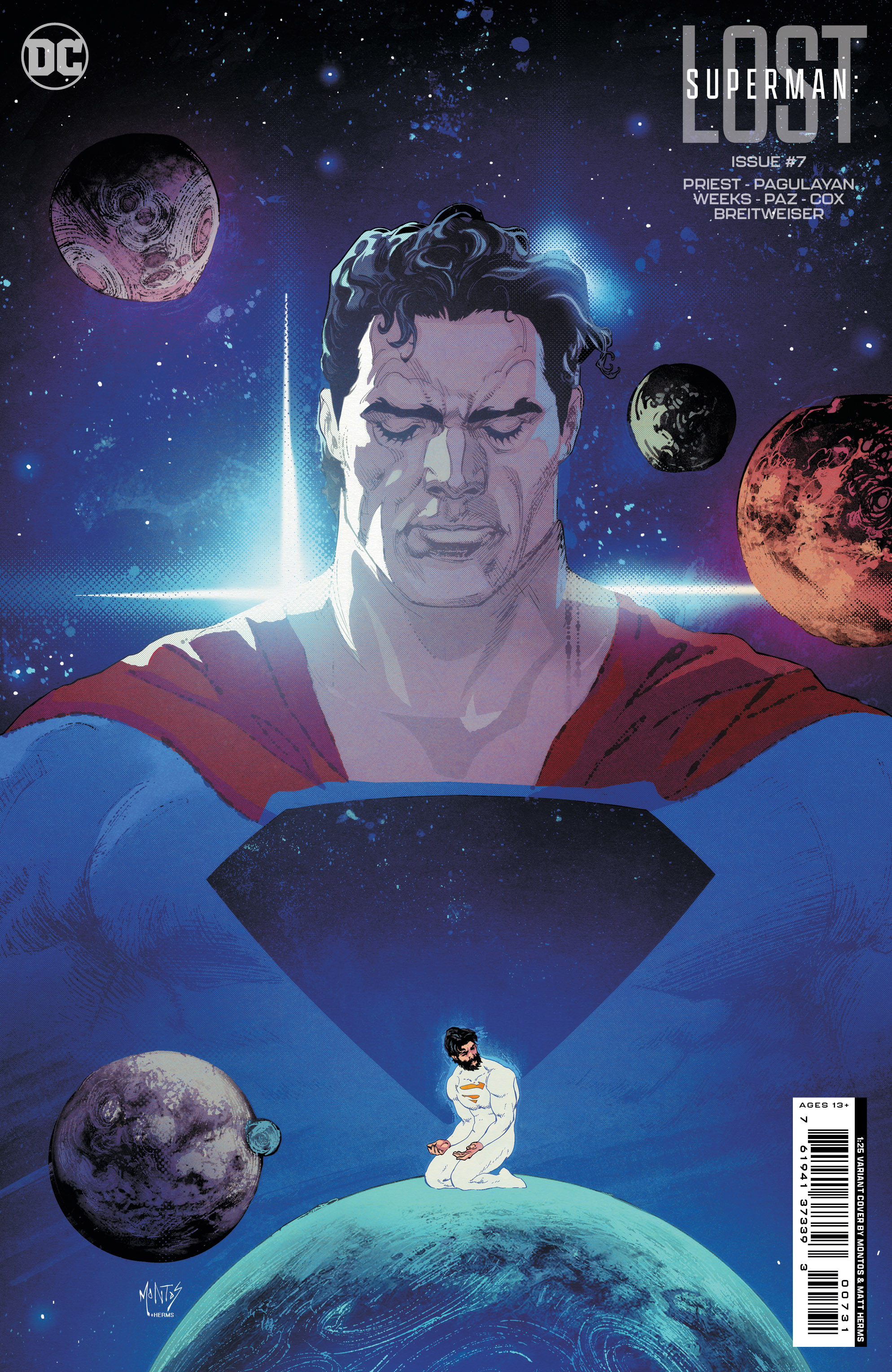 Superman Lost #7 (Of 10) Cover C 1 for 25 Incentive Montos Card Stock Variant