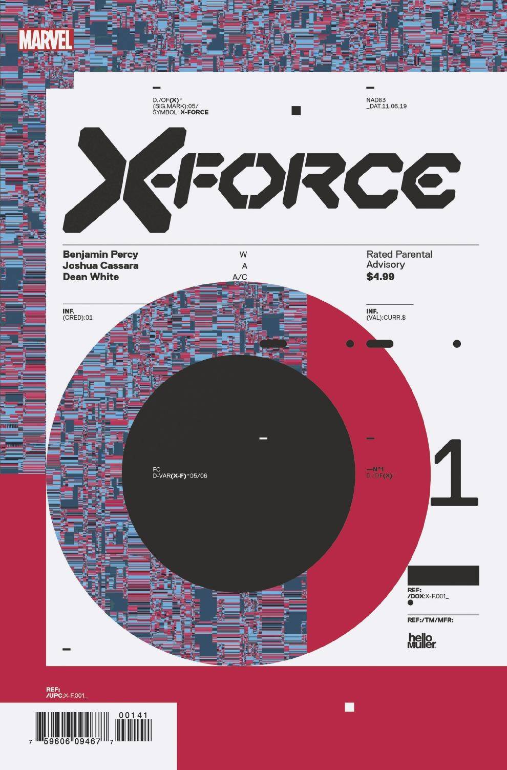 X-Force #1 Hickman Design Variant Dx (2020)