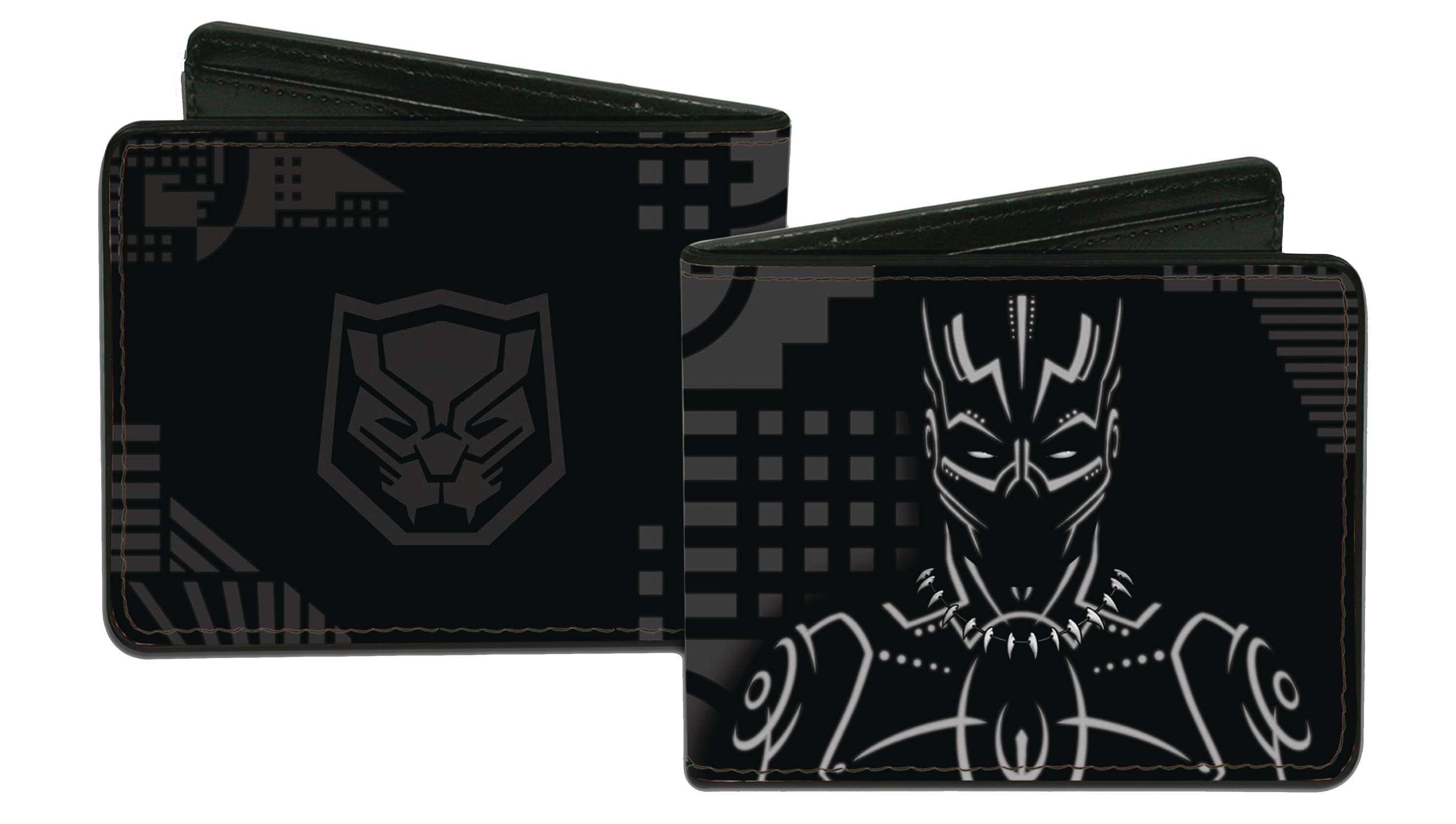 Black Panther Logo & Bust Bi-Fold Wallet