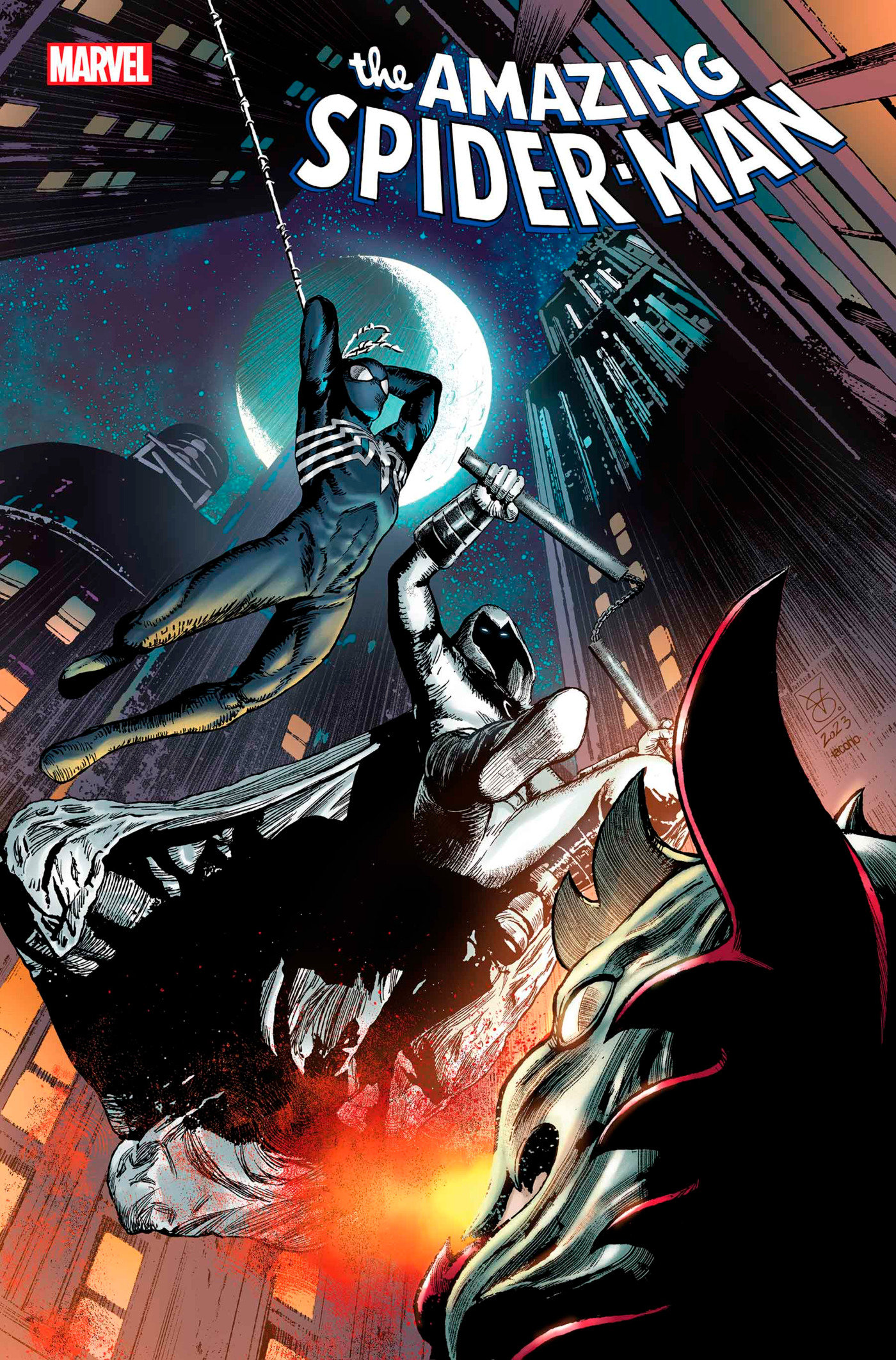 Amazing Spider-Man #38 Valerio Giangiordano Knight's End Variant (Gang War)