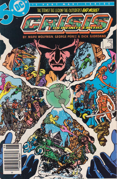 Crisis On Infinite Earths #3 [Newsstand]-Fine