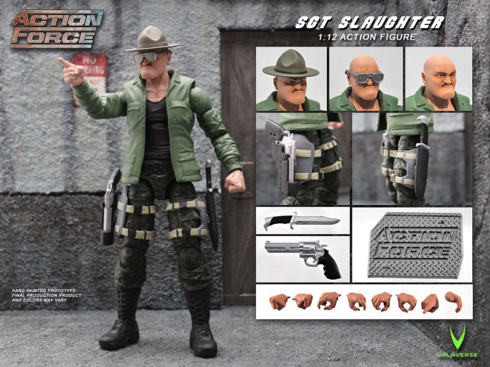 Valaverse Action Force Sgt. Slaughter 1/12 Scale Figure