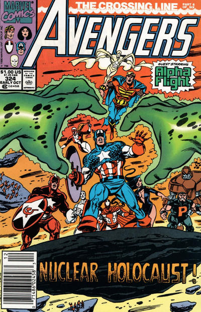 The Avengers #324 [Newsstand] - Vf 8.0