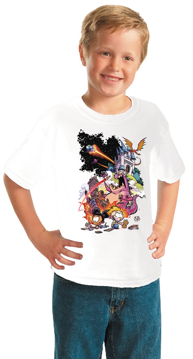 Free Comic Book Day 2021 Comm Artist Young White Youth T-Shirt Medium