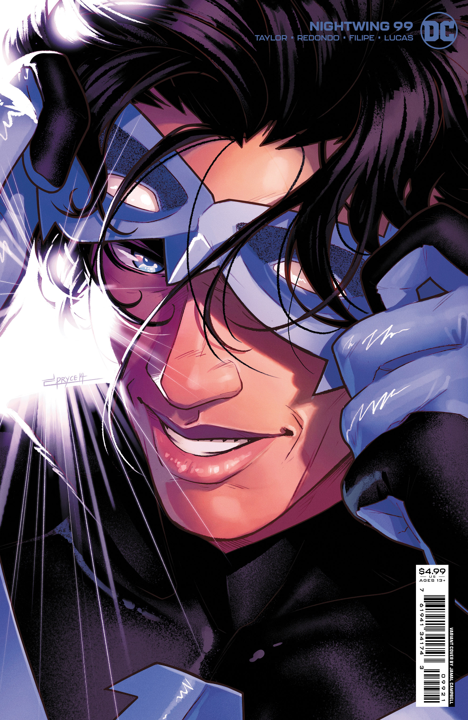 Nightwing #99 Cover B Jamal Campbell Card Stock Variant (2016)