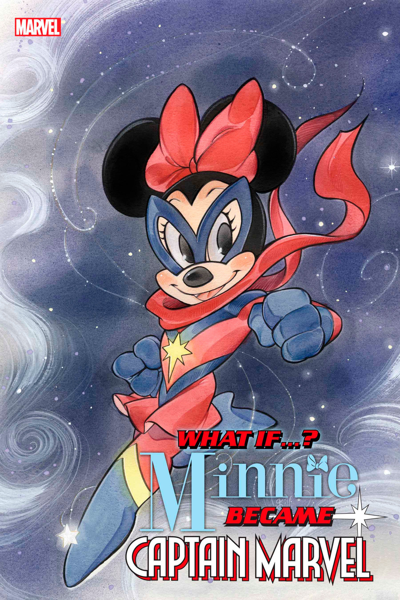 Marvel & Disney What If...? Minnie Became Captain Marvel #1 Peach Momoko Variant