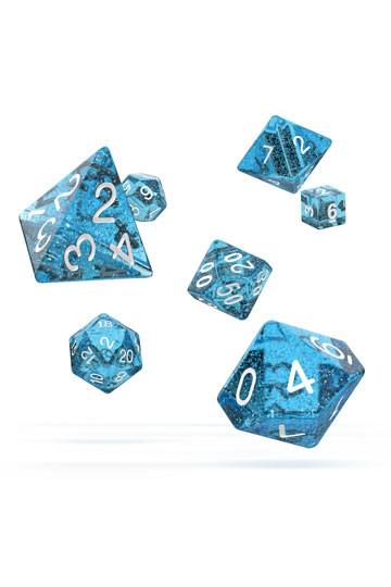 Oakie Doakie Dice RPG Set Speckled - Light Blue (7)