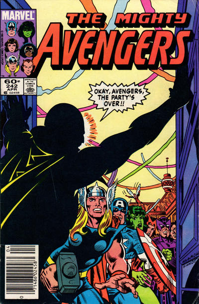 The Avengers #242 [Newsstand]-Fine (5.5 – 7)