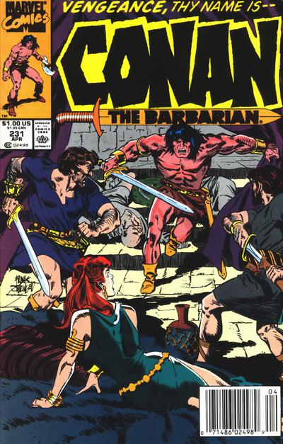 Conan The Barbarian #231 [Newsstand]-Fine (5.5 – 7)